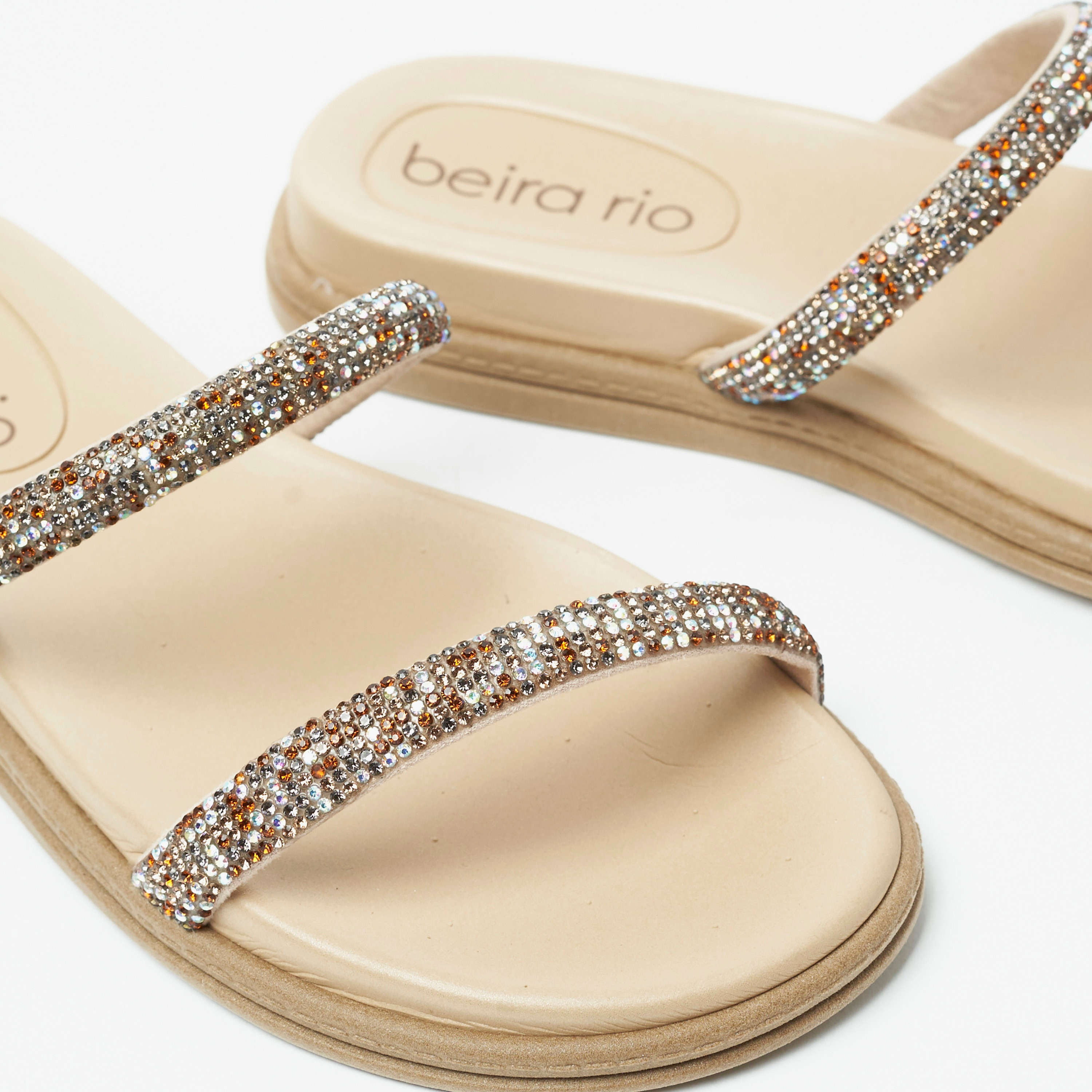 صندل نسائي شرائح مسطح مع لمسة من الكريستال من بيرا ريو | 8488-105-7551-women-shoes-sandals-flats-image-5