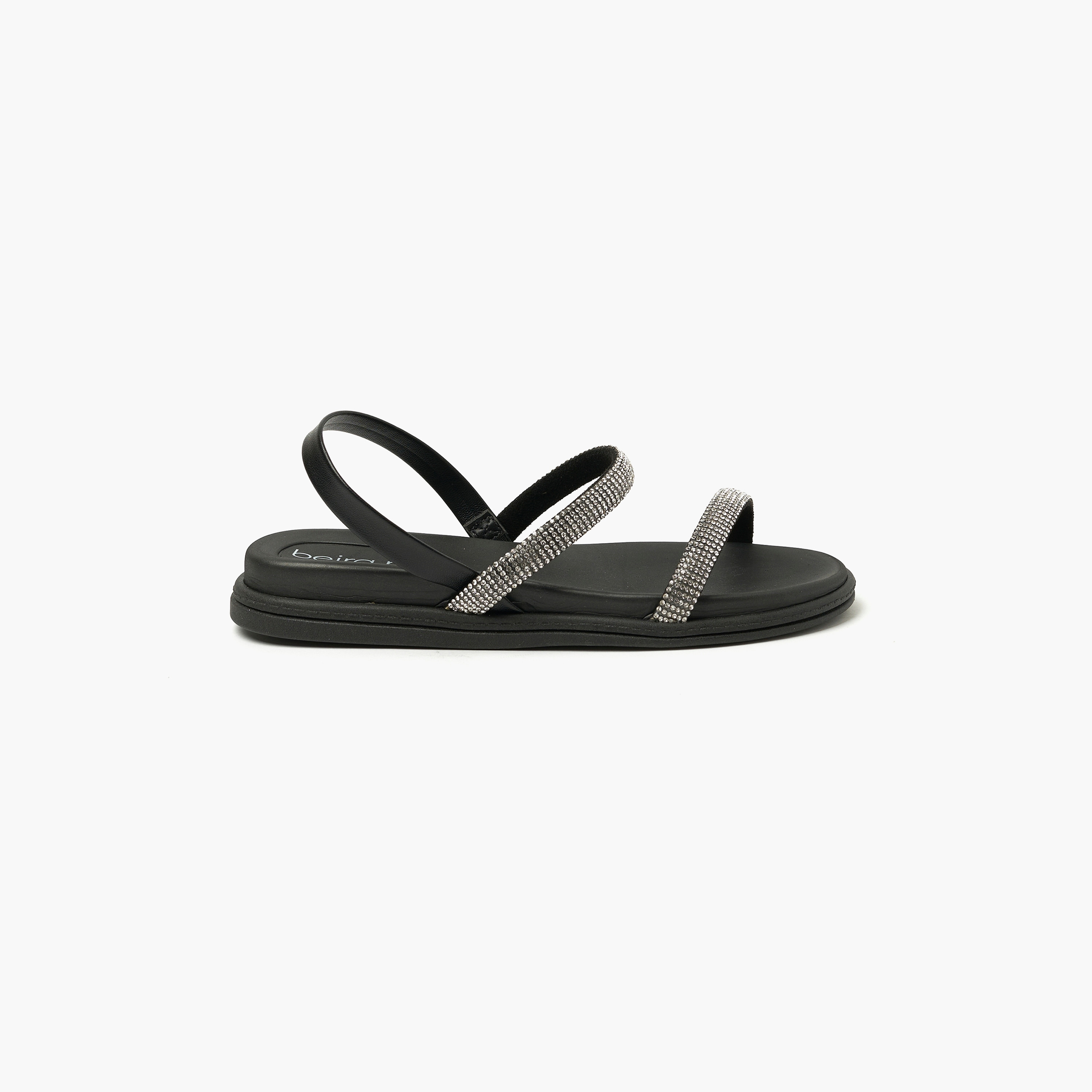 حذاء صنادل نسائي بحزام خلفي مع لمسة كريستالية من بيرا ريو | 8488-109-26123-women-shoes-sandals-flats-image-2