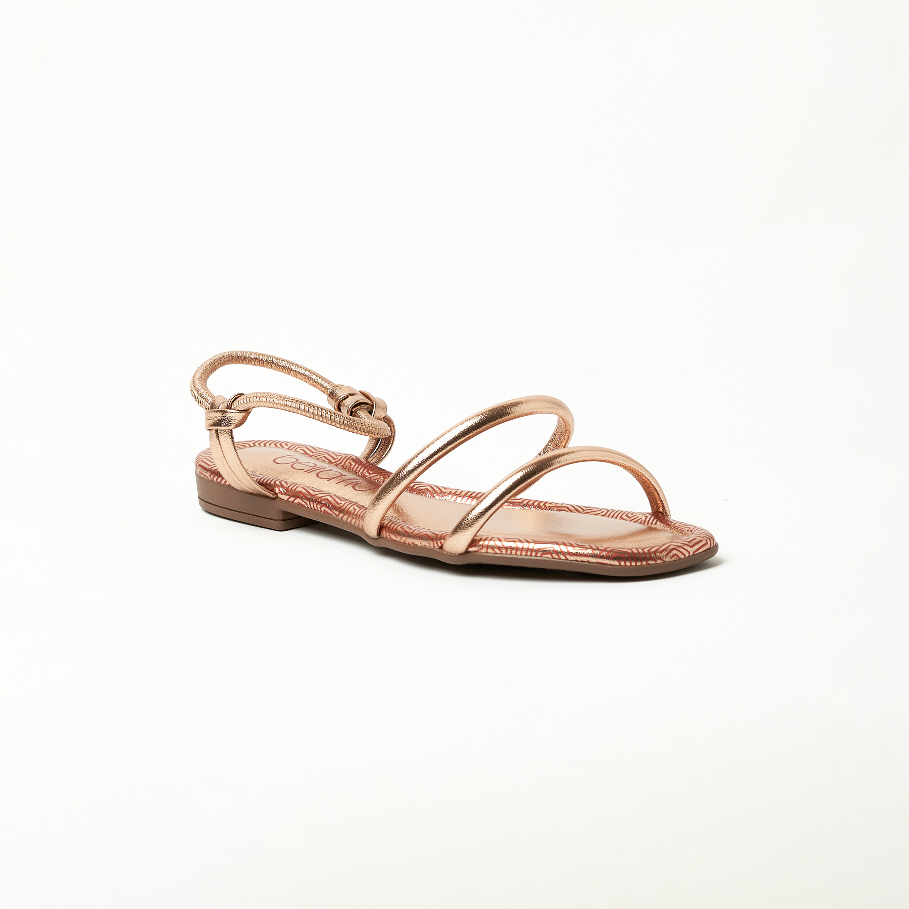 بييرا ريو- صندل للنساء لون معدني بحزام | 8497-100-25242-23146-women-shoes-sandals-flats-image-1
