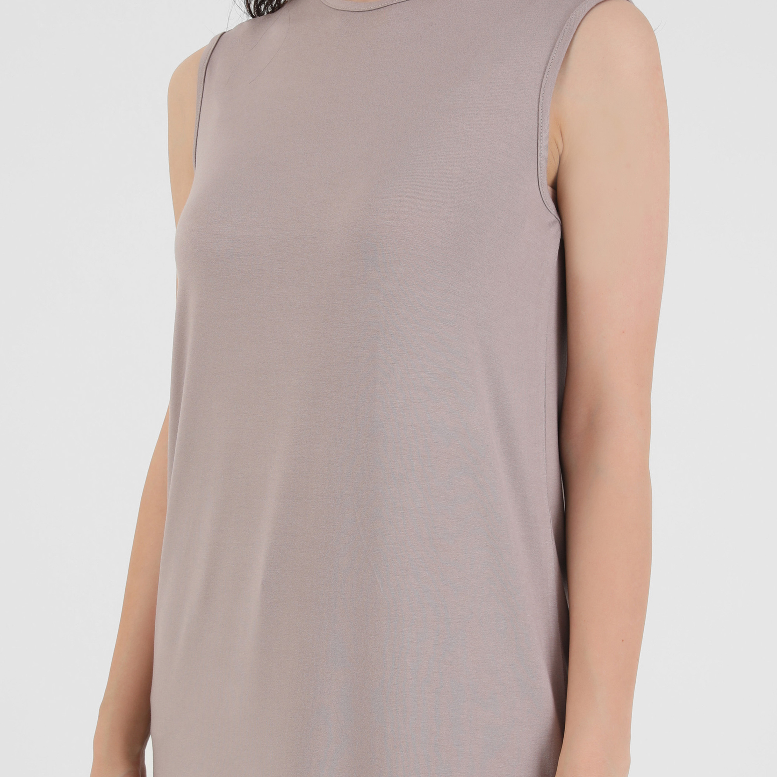 تونيك بأكمام طويلة وياقة دائرية سادة من ريفكا-women-clothing-shirtsandblouses-blouses-image-3