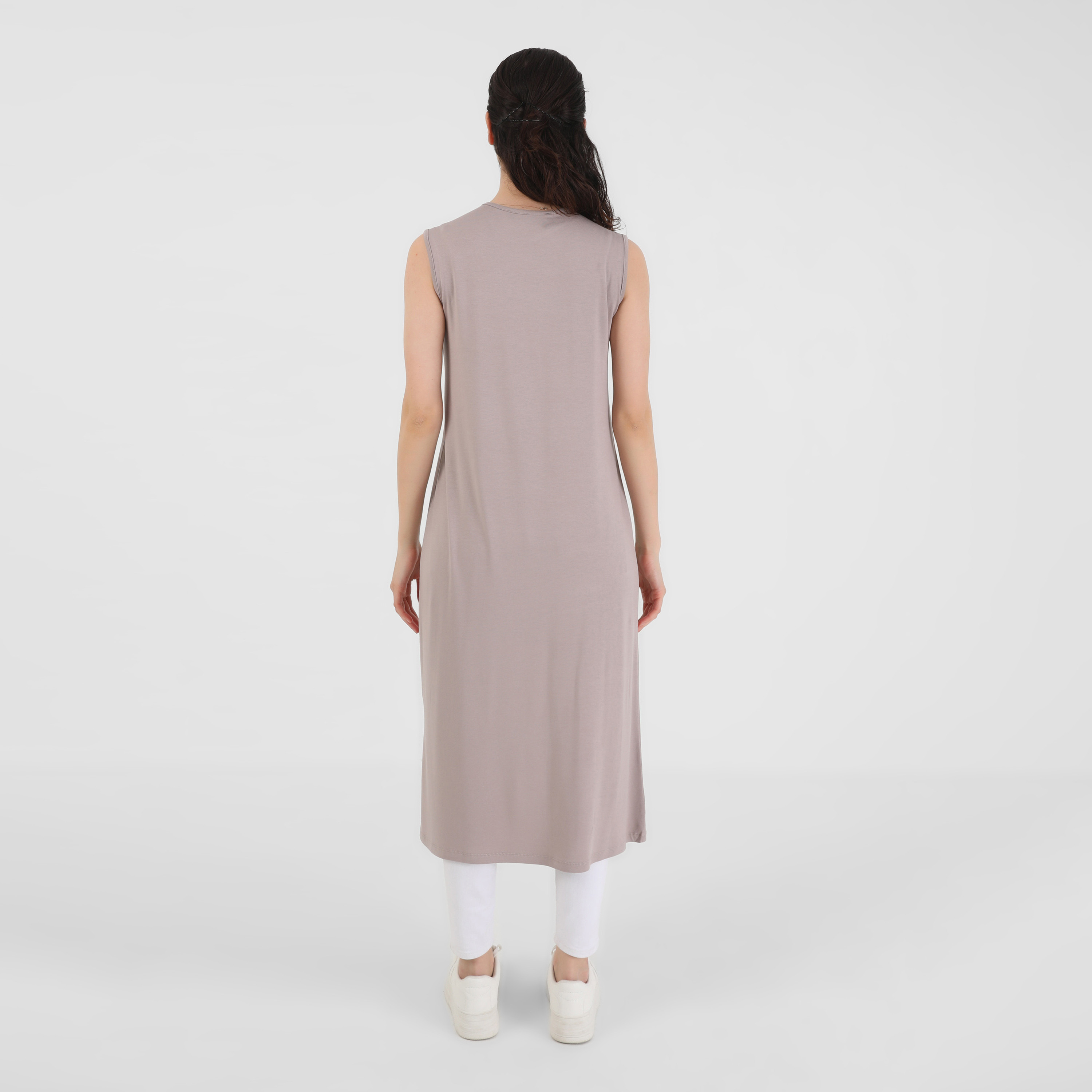 تونيك بأكمام طويلة وياقة دائرية سادة من ريفكا-women-clothing-shirtsandblouses-blouses-image-5