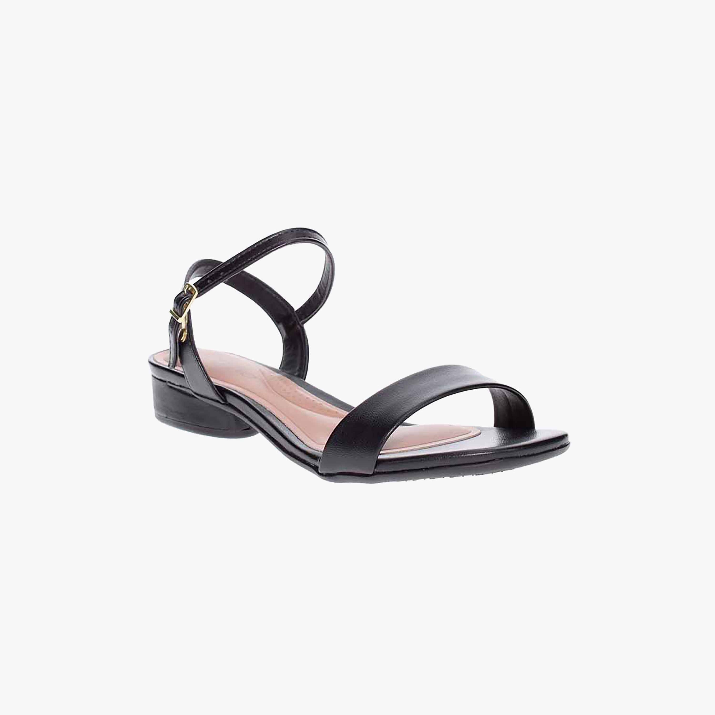 Beira Rio by Geoomnii  Women's Ankle Strap Stacked Heel Sandals | 8504-102-9569-15745      -women-shoes-heels-image-2