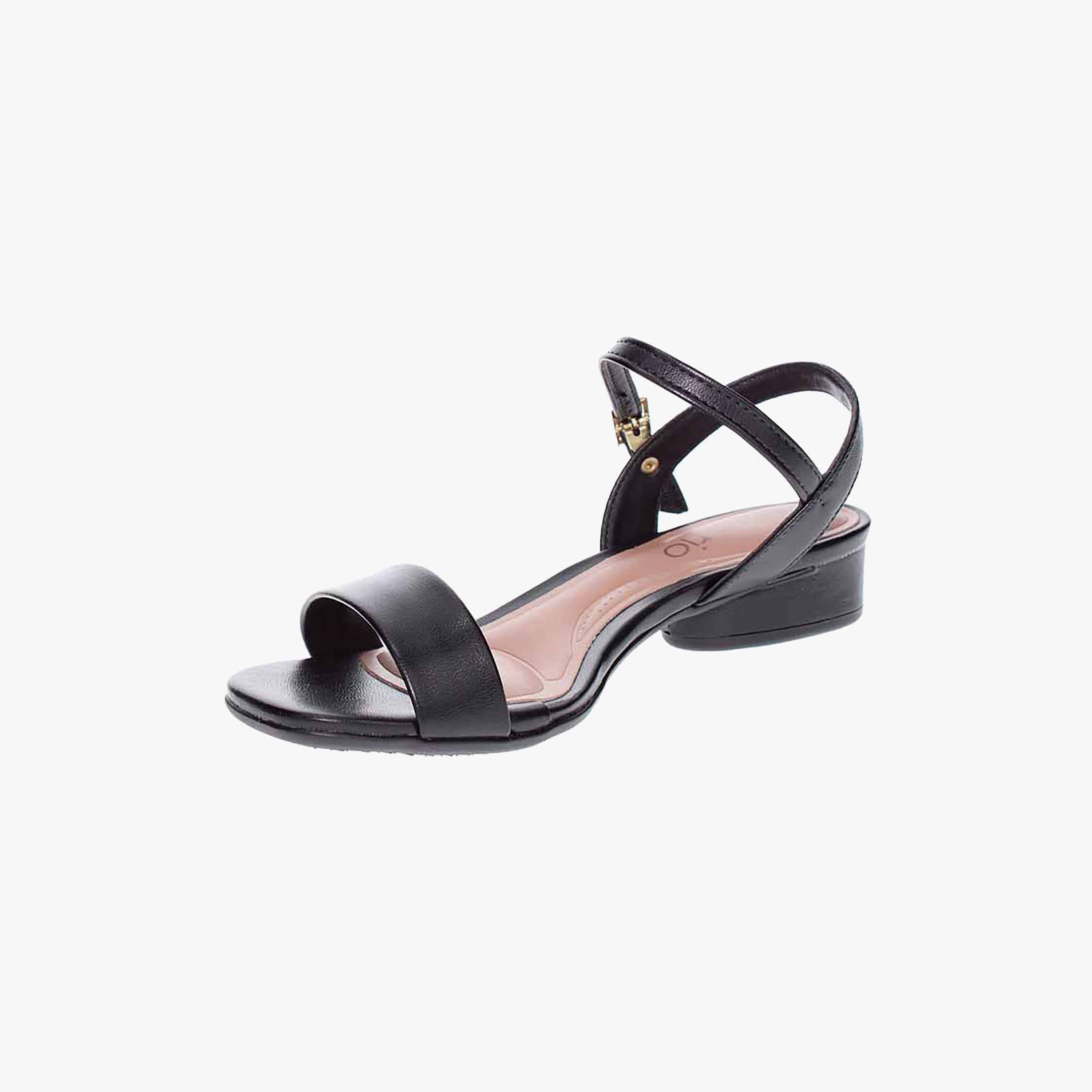 Beira Rio by Geoomnii  Women's Ankle Strap Stacked Heel Sandals | 8504-102-9569-15745      -women-shoes-heels-image-4