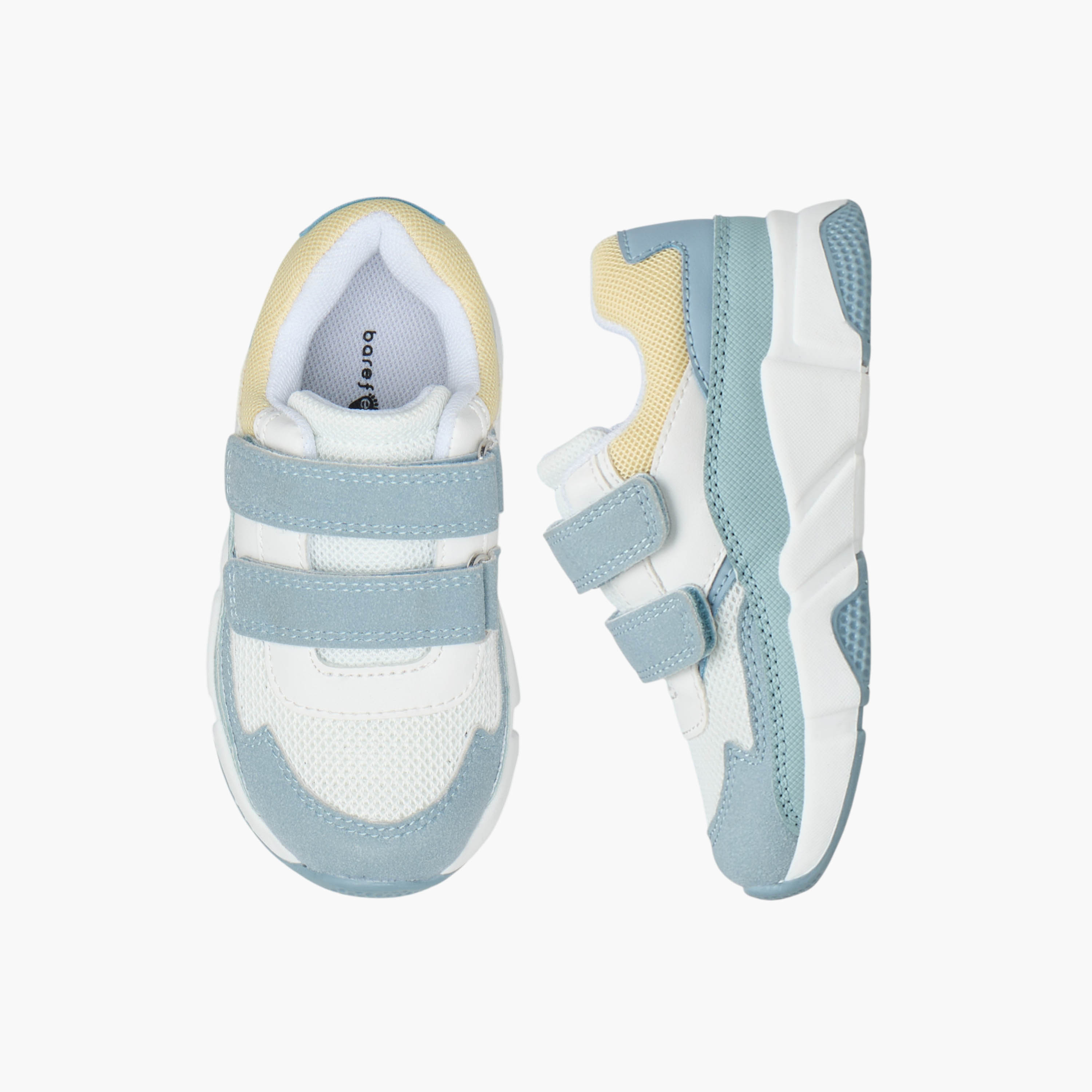 Barefeet Colourblock Sneakers with Hook and Loop Closure-boys-shoes-sneakers-image-1