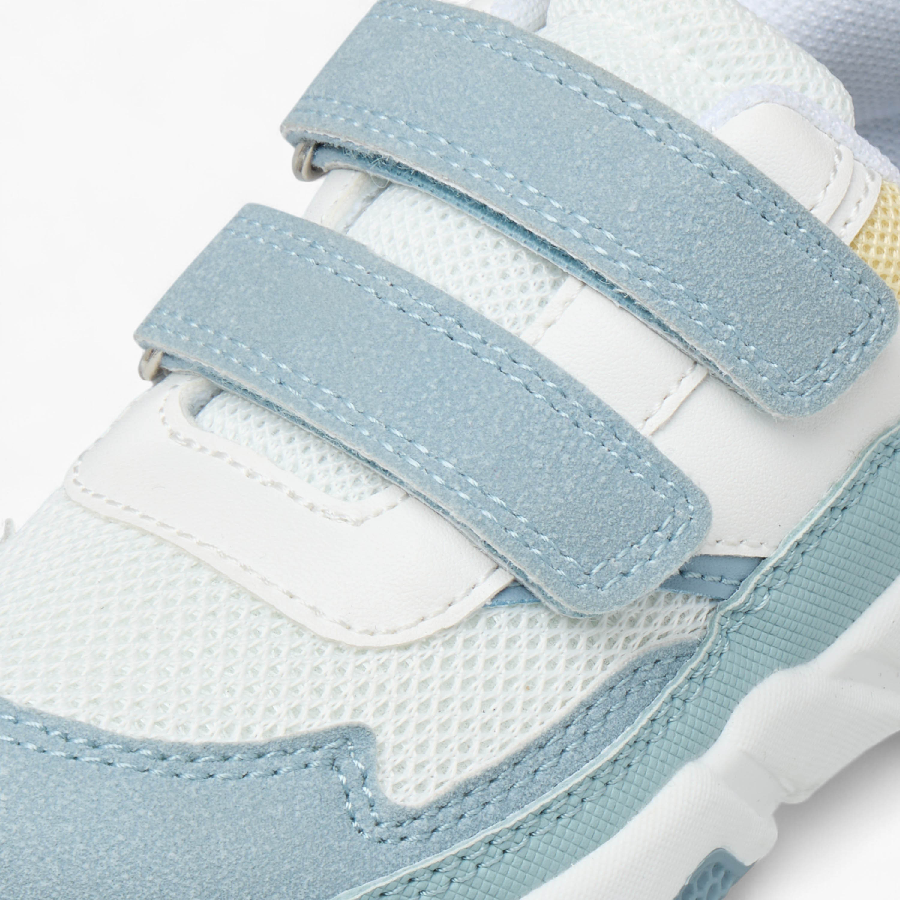 Barefeet Colourblock Sneakers with Hook and Loop Closure-boys-shoes-sneakers-image-4