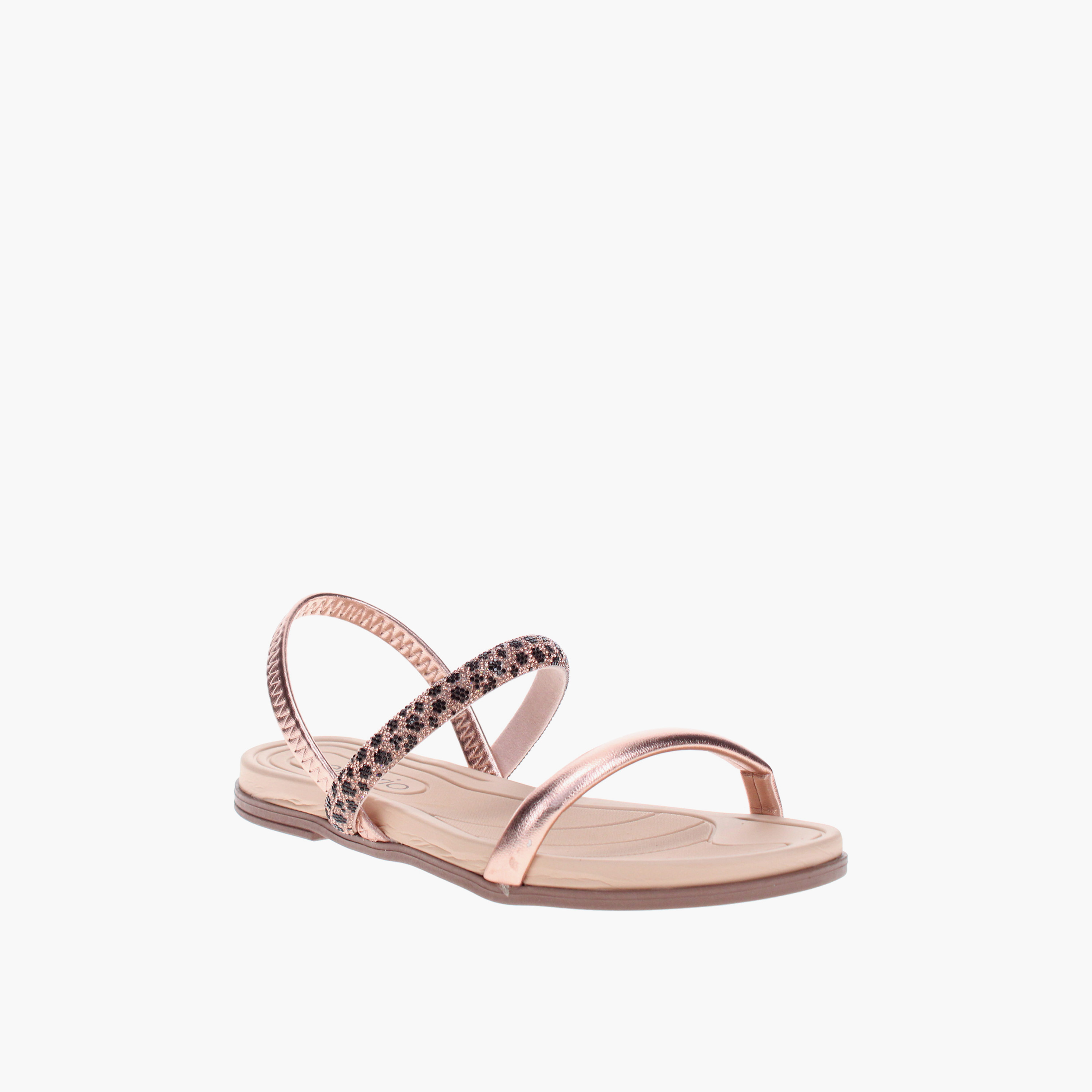 Beira Rio by Geoomnii  Women's Elastic Onix Strap Sandals | 8507-103-28388-98682       -women-shoes-sandals-flats-image-1
