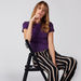 Striped Pants with Elasticised Waistband and Pocket Detail-Pants-thumbnail-4