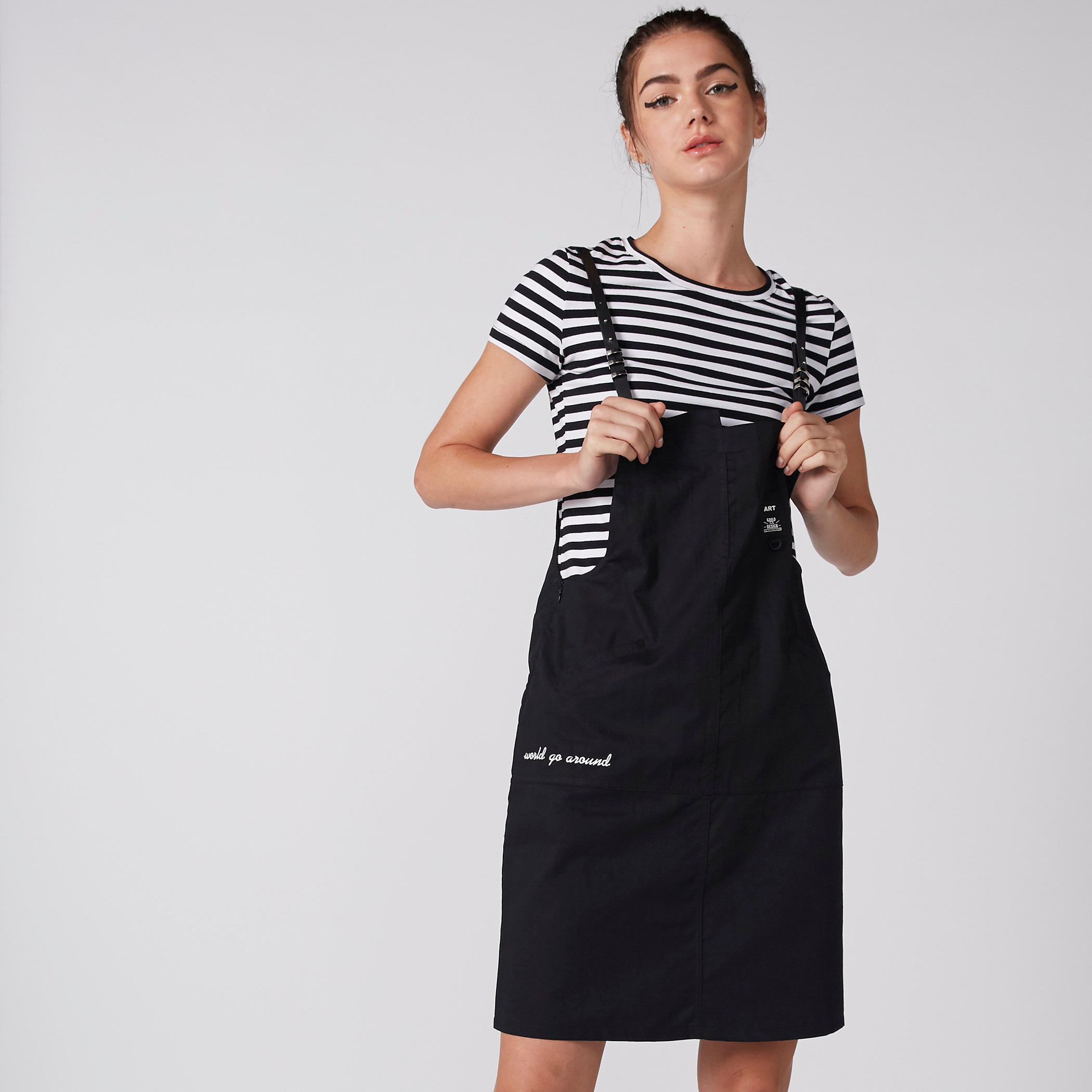 T shirt 2025 pinafore dress