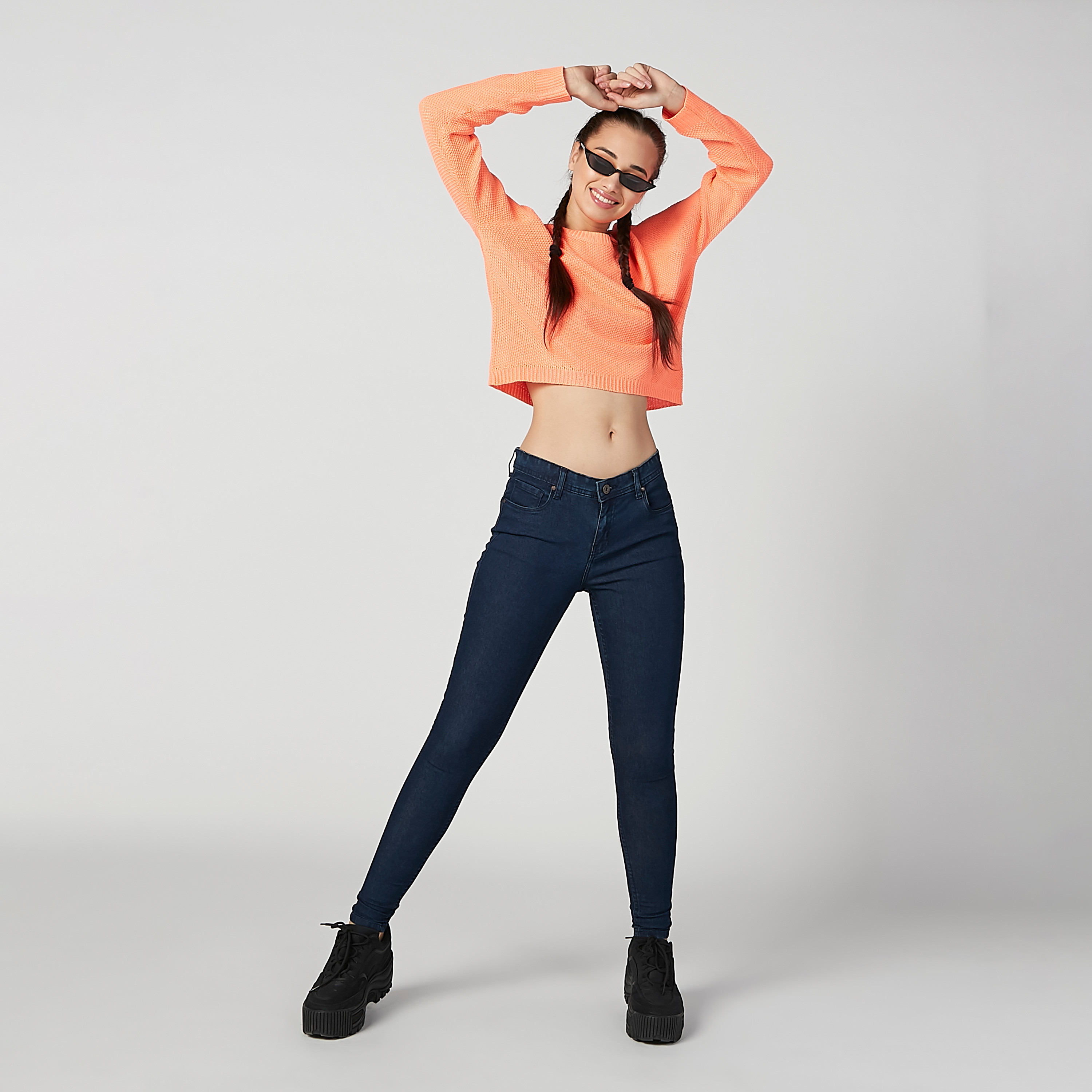 Textured Jumper with Round Neck and Raglan Sleeves-women-clothing-cardigansandjumpers-jumpers-image-5