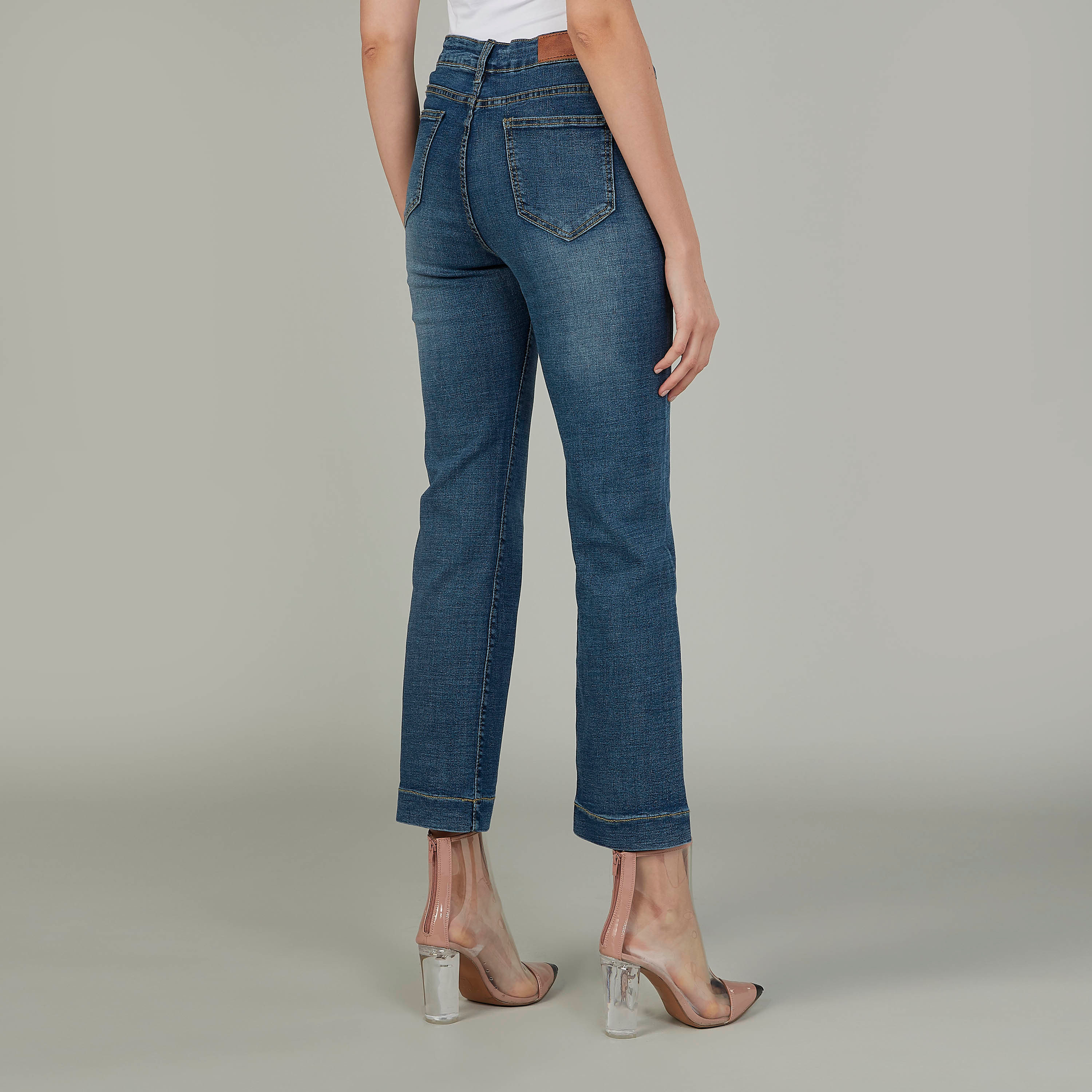 2Xtremz Plain Jeans with Belt Loops and Pocket Detail-women-clothing-bottoms-jeans-image-4