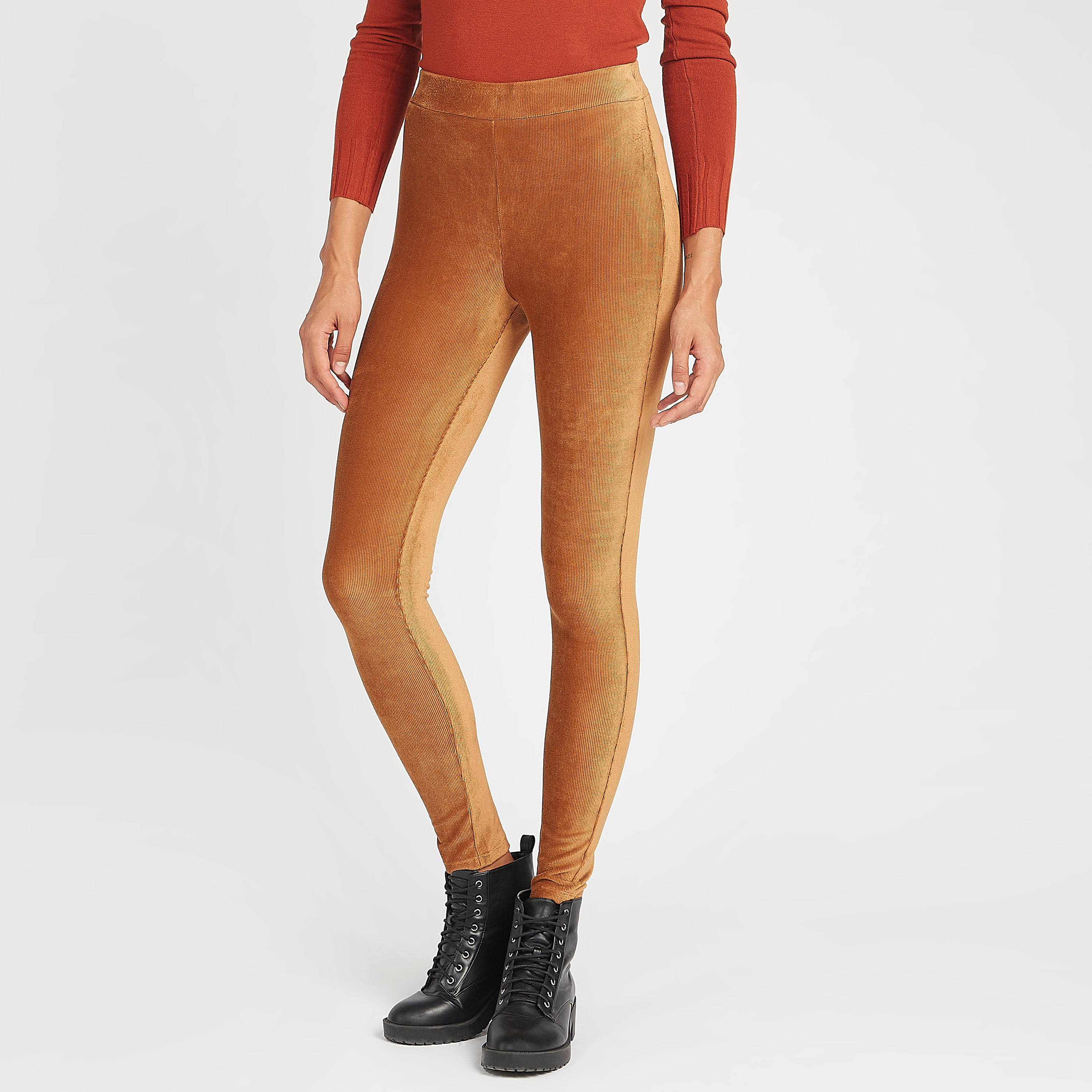Shop 2Xtremz Ribbed Velour Leggings 