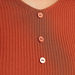 2Xtremz Textured Button Detail Top with V-neck and Short Sleeves-Shirts & Blouses-thumbnailMobile-3