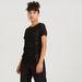 2Xtremz Ruched Crew Neck Top with Short Sleeves and Buckle Accent-Shirts & Blouses-thumbnail-6