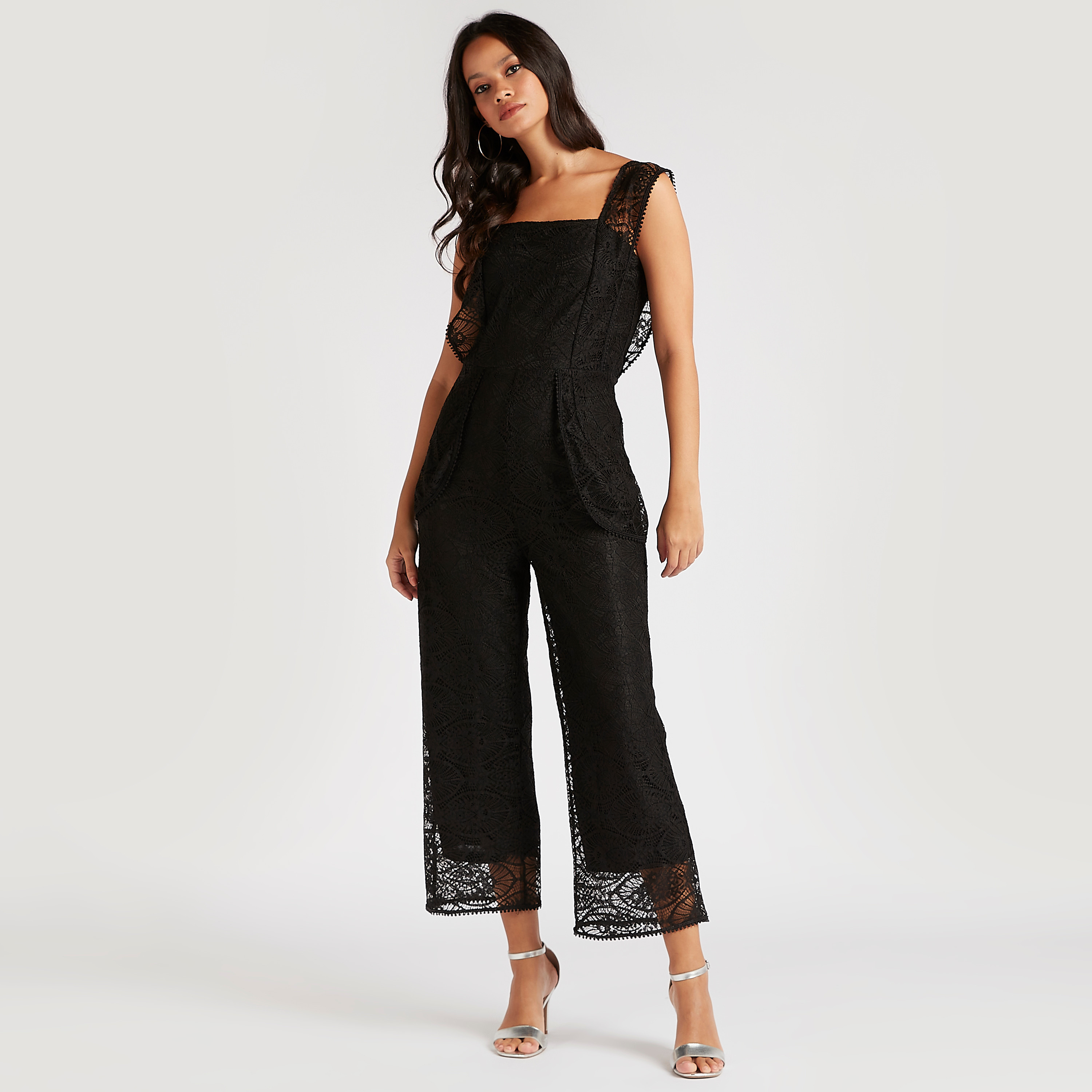 Lace maxi jumpsuit on sale