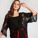 2Xtremz Embroidered Lace Shrug with 3/4 Sleeves-Kimonos-thumbnailMobile-6