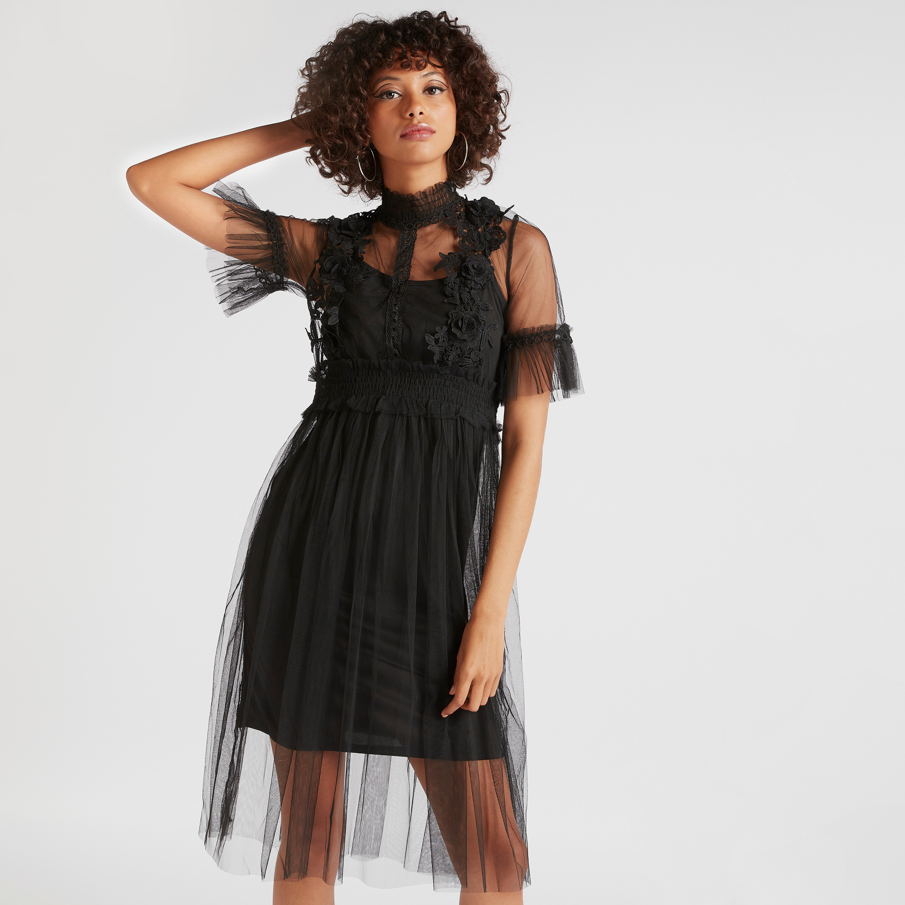 Mesh hotsell dress online