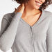 2Xtremz Solid V-neck Cardigan with Long Sleeves-Cardigans-thumbnail-2