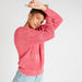 2Xtremz Textured Crew Neck Sweater with Long Sleeves-Sweaters-thumbnailMobile-0