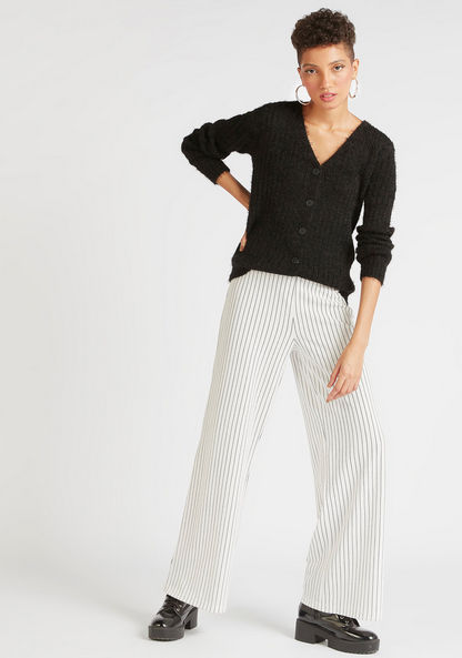 2Xtremz Striped High-Rise Woven Trousers