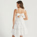 2Xtremz Lace Mini Tiered Dress with Ruffles and Tie Up-Dresses-thumbnail-4