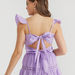 2Xtremz Lace Mini Tiered Dress with Ruffles and Tie Up-Dresses-thumbnail-4