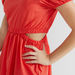 2Xtremz Solid Midi Dress with Short Sleeves and Cutout Detail-Dresses-thumbnail-2