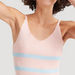 2Xtremz Striped Midi Sleeveless Bodycon Dress with V-neck-Dresses-thumbnailMobile-4
