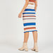 2Xtremz Striped Midi Bodycon Skirt with Elasticated Waistband-Skirts-thumbnail-3
