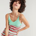 2Xtremz Striped Midi Bodycon Dress with Spaghetti Straps-Dresses-thumbnailMobile-2
