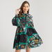 2Xtremz Printed Shirt Dress with Long Sleeves and Ruffle Detail-Dresses-thumbnailMobile-2