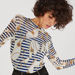 2Xtremz Printed Bodysuit with Crew Neck and Long Sleeves-Shirts & Blouses-thumbnailMobile-2