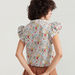 2Xtremz Floral Print Shirt with Ruffled Sleeves and Button Closure-Shirts & Blouses-thumbnail-3