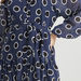 2Xtremz Printed Mini Dress with Tie-Up Belt and Mandarin Neck-Dresses-thumbnail-2