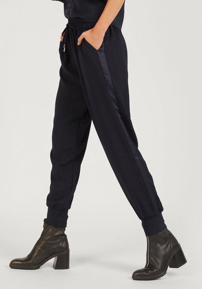2Xtremz Solid Joggers with Drawstring Closure and Pockets-Joggers-image-0