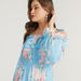 2Xtremz Floral Print Off-Shoulder Mini A-line Dress with Ruffle Detail-Dresses-thumbnailMobile-4