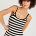 2Xtremz Striped Mini Bodycon Dress with Adjustable Straps-Dresses-thumbnailMobile-2