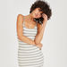 2Xtremz Striped Mini Bodycon Dress with Adjustable Straps-Dresses-thumbnailMobile-4