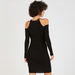 2Xtremz Mini Bodycon Dress with Cold Shoulder and Chain Detail-Dresses-thumbnailMobile-3