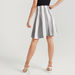 2Xtremz Striped Mini A-line Skirt with Elasticated Waistband-Skirts-thumbnailMobile-3