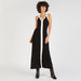 2Xtremz Textured Sleeveless Maxi Shift Dress with V-neck-Dresses-thumbnail-0