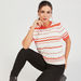 2Xtremz Striped T-shirt with Crew Neck and Short Sleeves-T Shirts-thumbnailMobile-1