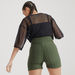 2Xtremz Textured Mid-Rise Shorts with Elasticated Waistband-Shorts-thumbnail-3