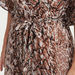 2Xtremz Animal Print A-line Maxi Dress with 3/4 Sleeves and Tie-Up Detailing-Dresses-thumbnail-4