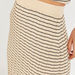 2Xtremz Striped Midi Shift Skirt with Elasticated Waistband-Skirts-thumbnail-3