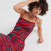 2Xtremz Printed Midi Bodycon Dress with Spaghetti Straps-Dresses-thumbnailMobile-0