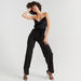 2Xtremz Solid Jumpsuit with Tie-Up Waist Belt and Chain Straps-Jumpsuits & Playsuits-thumbnail-0