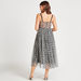 2Xtremz Printed Mesh Detail Midi Dress with Sweetheart Neck-Dresses-thumbnail-3