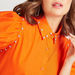 2Xtremz Embellished Mini Shirt Dress with Puff Sleeves-Dresses-thumbnail-3