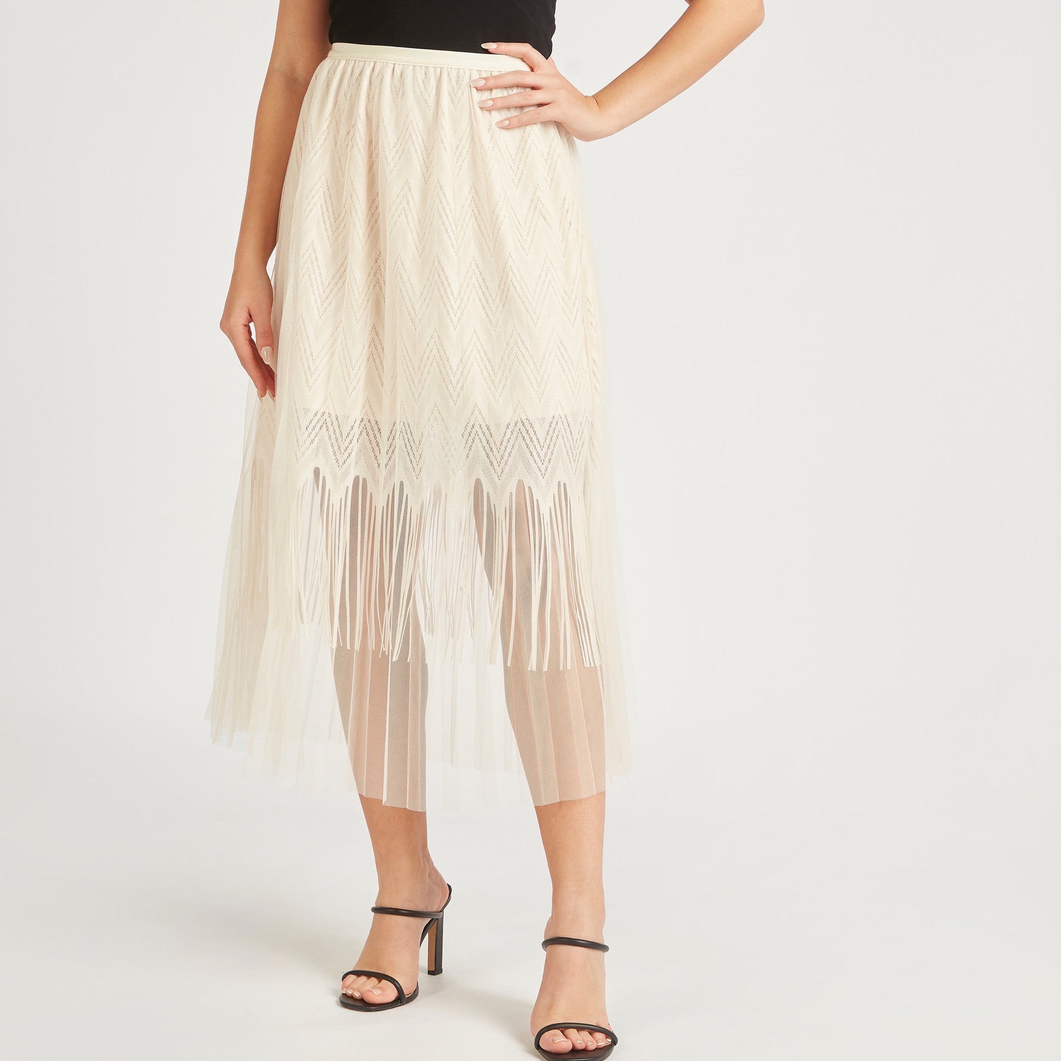 2Xtremz Lace A-line Midi Skirt with Elasticated Waistband-women-clothing-skirts-image-10