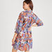 Printed Mini A-line Dress with Long Sleeves and Tie-Up Detail-Dresses-thumbnailMobile-3